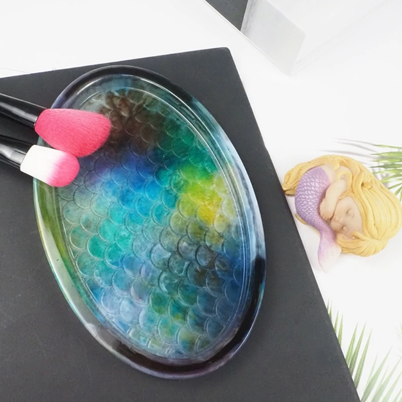 Fish Scale Tray Epoxy Resin Mold Plate Dish Silicone Mould DIY Crafts Casting Tools
Fish Scale Tray Epoxy Resin Mold Plate Dish Silicone Mould DIY Crafts Casting Tools