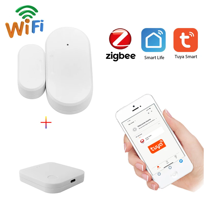 Tuya Smart WiFi датчик для двери дверь открытой/закрытый детекторы Wi-Fi сигнализации дома Совместимость с Alexa Google Home приложение Tuya нужен шлюз
Tuya Smart WiFi датчик для двери дверь открытой/закрытый детекторы Wi-Fi сигнализации дома Совместимость с Alexa Google Home приложение Tuya нужен шлюз