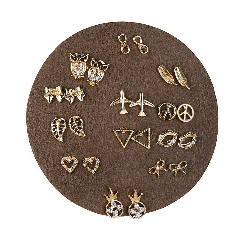 12 Pairs Vintage Boho Women Geometric Owl Heart Gold Color Stud Earrings Set Fashion Jewelry Gift
12 Pairs Vintage Boho Women Geometric Owl Heart Gold Color Stud Earrings Set Fashion Jewelry Gift
