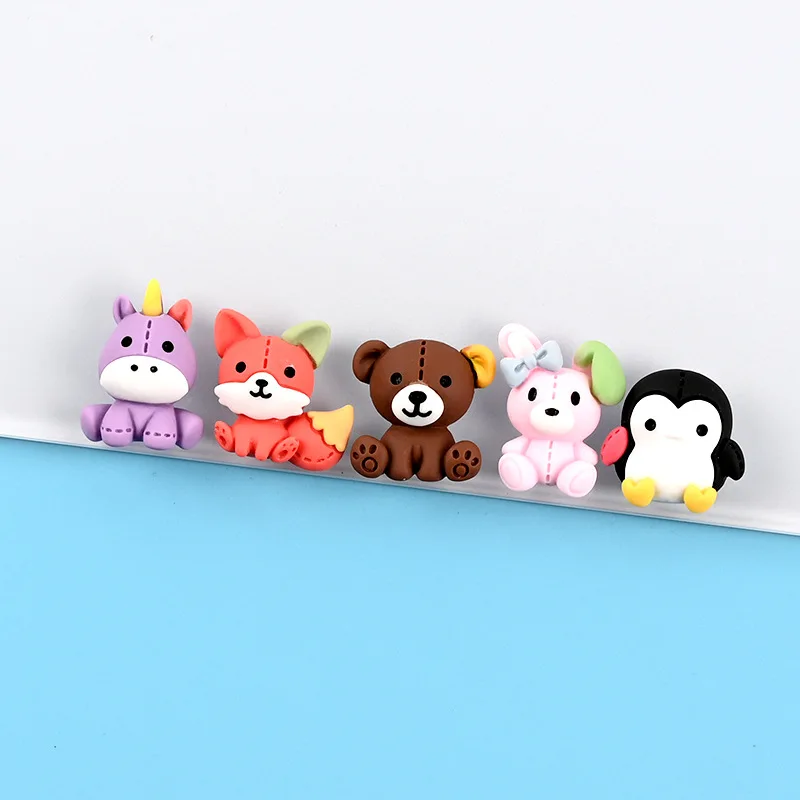10Pcs Cartoon Animals Flat back Resin Cabochon Kawaii Mini Bear Unicorn Fox for Kids Hearwear Accessories DIY Scrapbooking Decor
10Pcs Cartoon Animals Flat back Resin Cabochon Kawaii Mini Bear Unicorn Fox for Kids Hearwear Accessories DIY Scrapbooking Decor