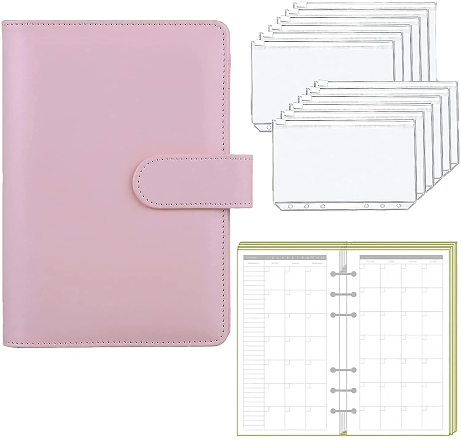 A6PULeatherNotebookBinderPlanningNotepad,Binder Cover, Binder Pocket,PieceOfCalendarPaperTransparentBudget
A6PULeatherNotebookBinderPlanningNotepad,Binder Cover, Binder Pocket,PieceOfCalendarPaperTransparentBudget
