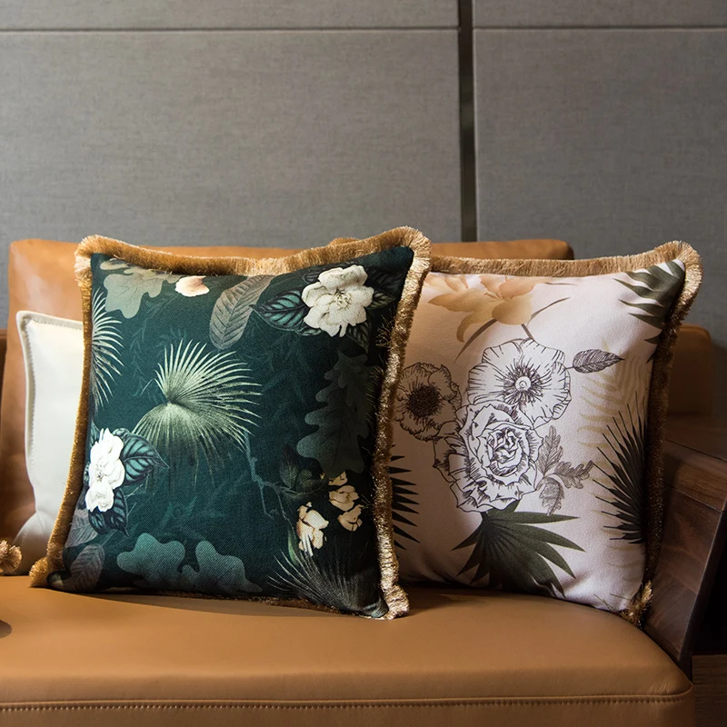 Чехол для подушки в стиле ретро 30 Х5 45 х4 5/55 х55 см светлая Роскошная с рисунком
