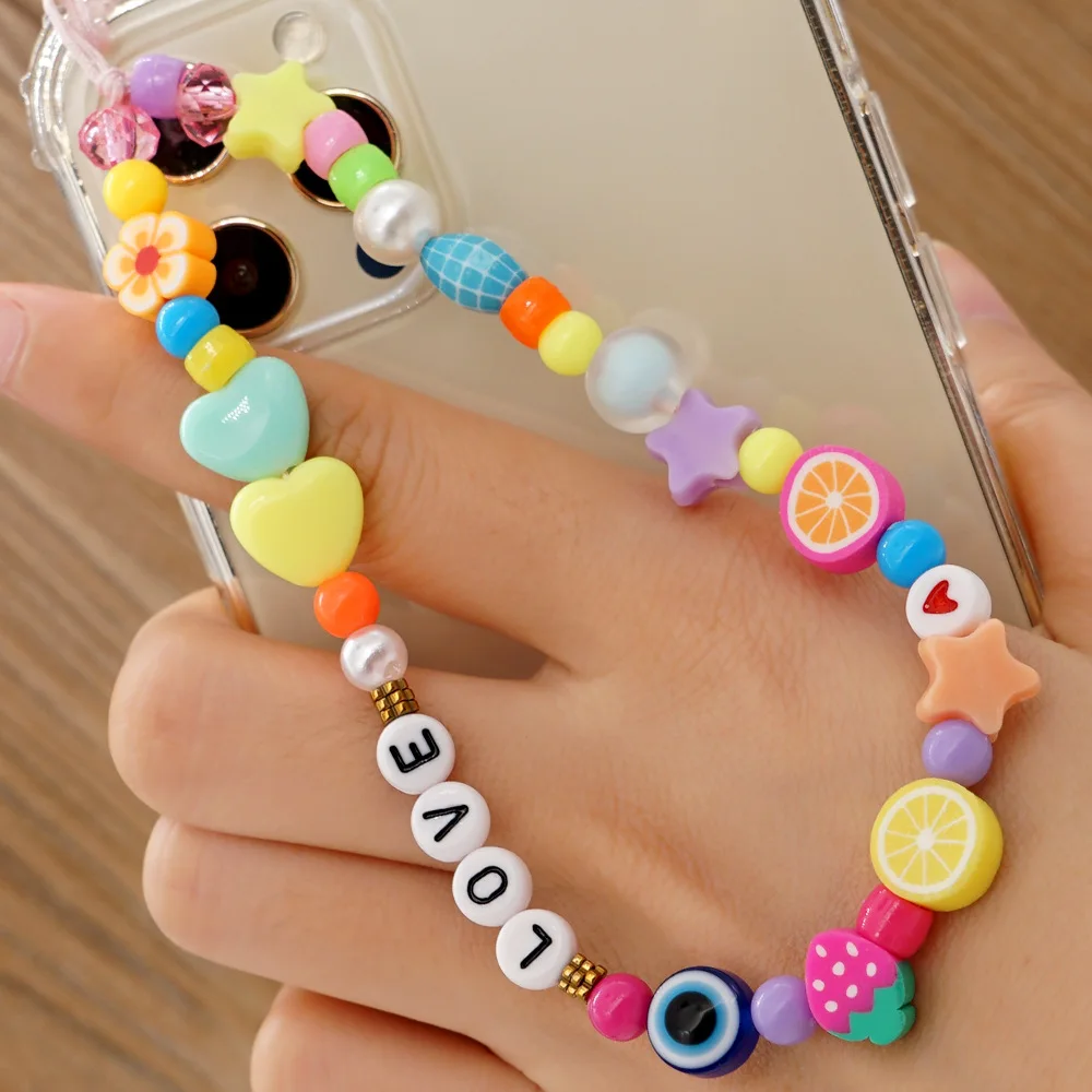New Colorful Acrylic Bead Smile Mobile Phone Chain Cellphone Strap Anti-lost Lanyard For Women Summer Jewelry Phone Accessories
New Colorful Acrylic Bead Smile Mobile Phone Chain Cellphone Strap Anti-lost Lanyard For Women Summer Jewelry Phone Accessories