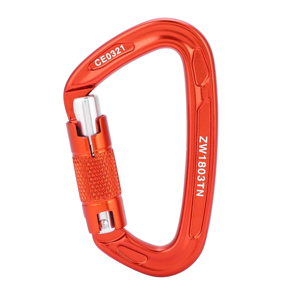 25KN Safety Lock D Buckle Outdoor Rock Climbing Rescue Carabiner Equipment (Orange) Carabiner Carabiner Carabiner Carabiner
25KN Safety Lock D Buckle Outdoor Rock Climbing Rescue Carabiner Equipment (Orange) Carabiner Carabiner Carabiner Carabiner