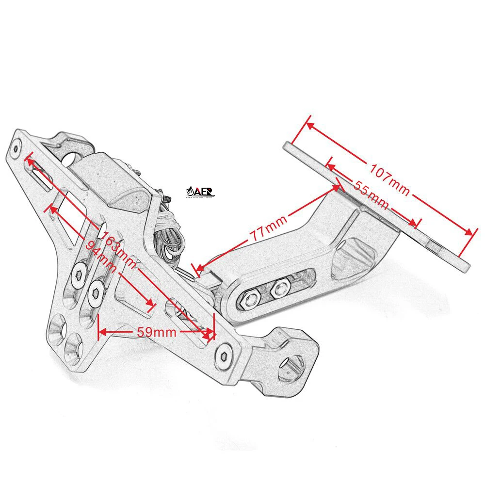 Motorcycle License Number Plate Holder Mount Bracket Hanger Registration Holder for Kawasaki Yamaha Suzuki Honda BMW
Motorcycle License Number Plate Holder Mount Bracket Hanger Registration Holder for Kawasaki Yamaha Suzuki Honda BMW