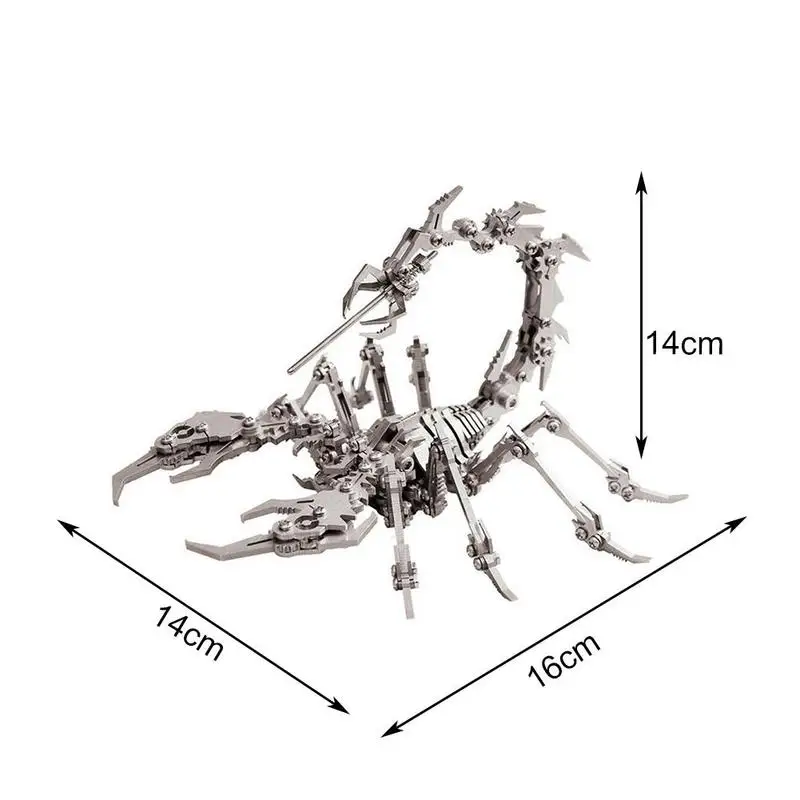 16*14*14cm 3D Metal Animals Scorpion King Jigsaw Puzzle Adults Model Decoration Home Instruction With For Kids Games Tradit V9Z5
16*14*14cm 3D Metal Animals Scorpion King Jigsaw Puzzle Adults Model Decoration Home Instruction With For Kids Games Tradit V9Z5