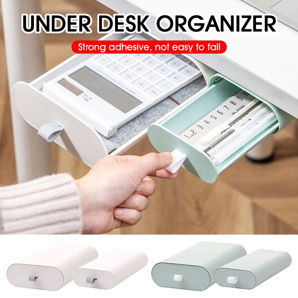 Under The Desk Drawer Type Storage Box Desktop Organizer Office Desk Student Stationery Box Desk Bottom Hanging Hidden Pen Case
Under The Desk Drawer Type Storage Box Desktop Organizer Office Desk Student Stationery Box Desk Bottom Hanging Hidden Pen Case