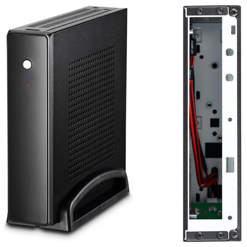Тонкие Чехлы Mini Itx Usb2.0 2 5 дюйма Hdd Ssd Sgcc компьютерный игровой пк настольный корпус