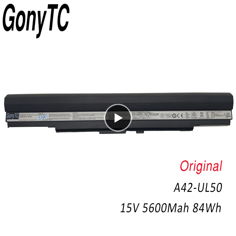 GONYTC A42-UL50 Новый аккумулятор для ноутбука Asus UL30 UL50 UL80 заменить A42-UL30 A42-UL50 A42-UL80 8 ячеек A41-UL50
GONYTC A42-UL50 Новый аккумулятор для ноутбука Asus UL30 UL50 UL80 заменить A42-UL30 A42-UL50 A42-UL80 8 ячеек A41-UL50