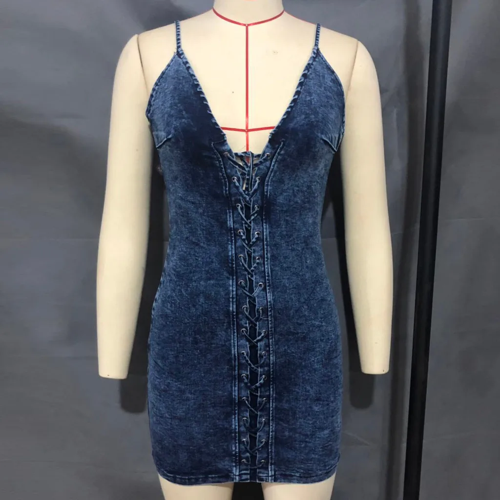 KANCOOLD dress Fashion Women Sexy Stretch Denim Solid Color Sleeveless Bandage Mini Dress Summer sweet new dress momen 20MAY14
KANCOOLD dress Fashion Women Sexy Stretch Denim Solid Color Sleeveless Bandage Mini Dress Summer sweet new dress momen 20MAY14