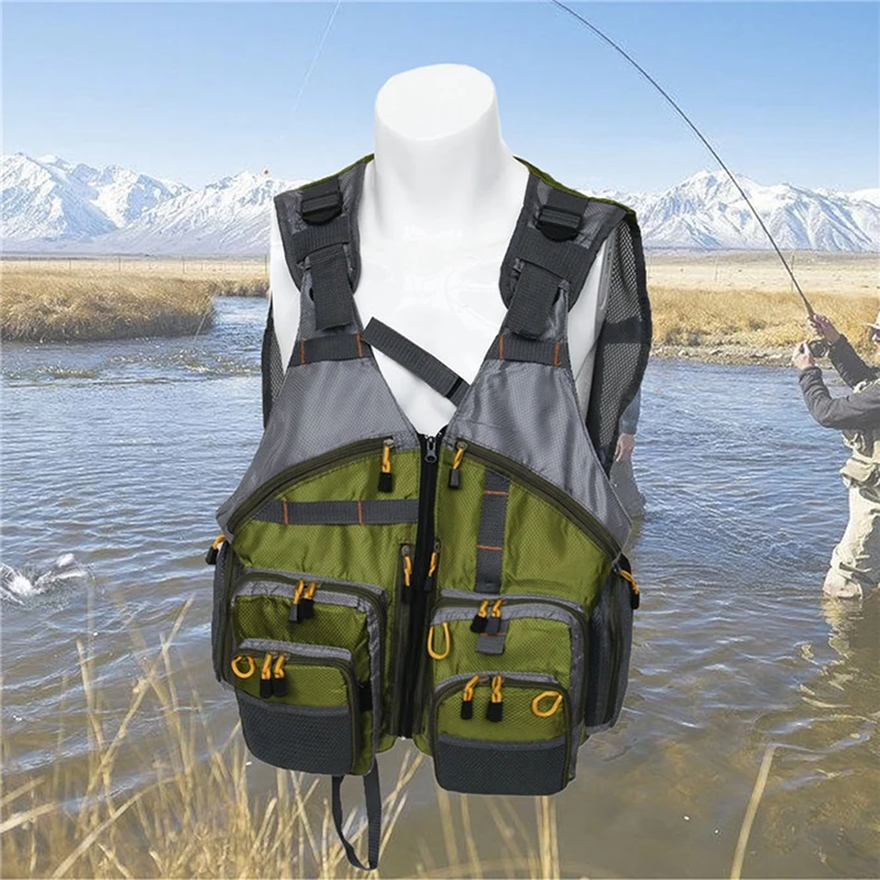 Outdoor Sport Fishing Breathable Swimming Life Jacket Safety Waistcoat With Multi-pockets Fishing Vests
Outdoor Sport Fishing Breathable Swimming Life Jacket Safety Waistcoat With Multi-pockets Fishing Vests