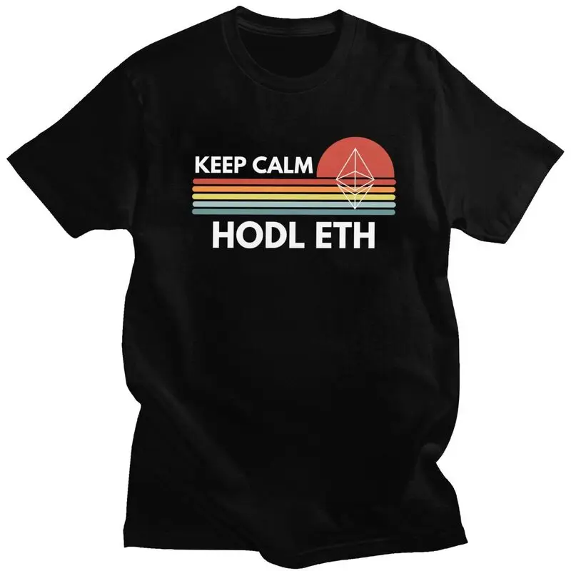 Keep Calm HODL Ethereum T Shirt Men 100% Cotton Tshirt Short Sleeve Crypto ETH Tee Blockchain Currency Cryptocurrency T-shirt 
Keep Calm HODL Ethereum T Shirt Men 100% Cotton Tshirt Short Sleeve Crypto ETH Tee Blockchain Currency Cryptocurrency T-shirt