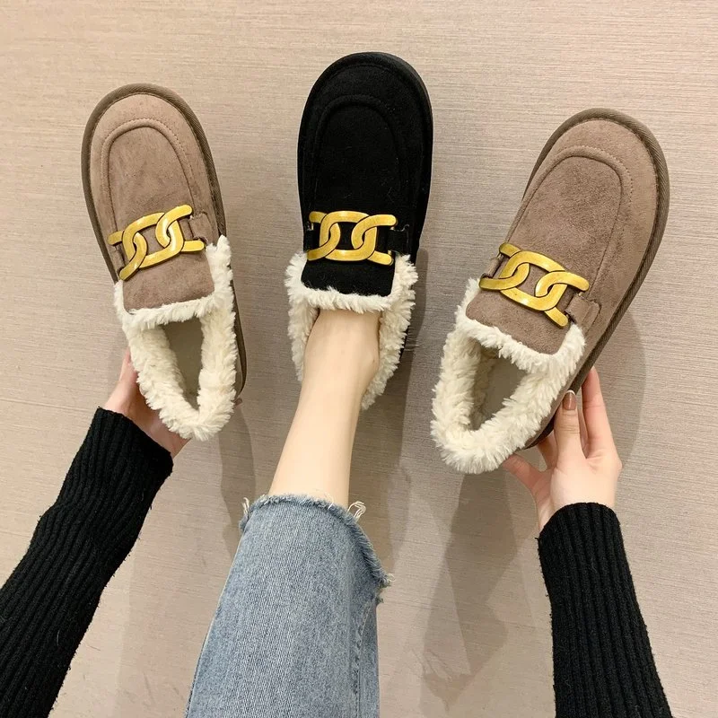 2021 Metal Decoration Women Shoes Faux Fur Slip on Woman Loafers Solid Casual Shoes for Women Fashion Flats Winter Warm Shoes
2021 Metal Decoration Women Shoes Faux Fur Slip on Woman Loafers Solid Casual Shoes for Women Fashion Flats Winter Warm Shoes