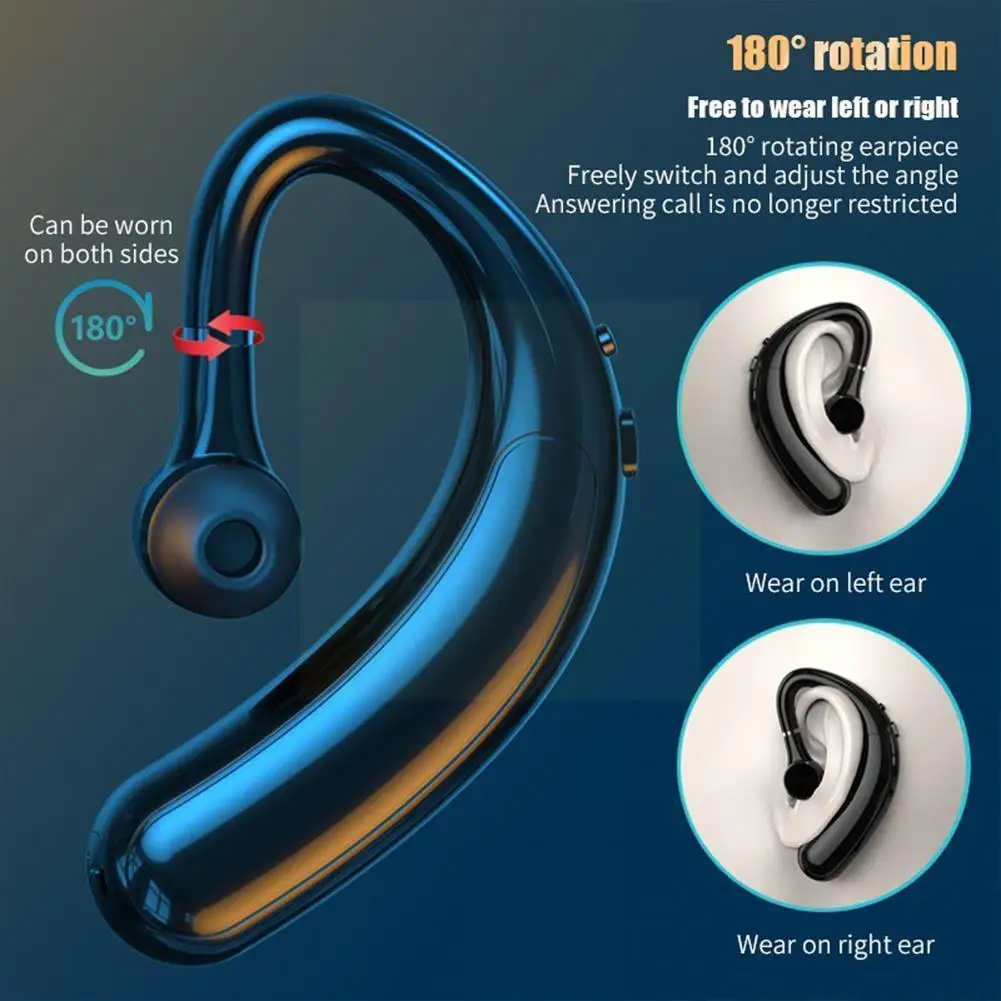 Беспроводные Bluetooth-наушники F18 с одним ушным крючком, деловая гарнитура, наушники, стерео, спортивные наушники с микрофоном, гарнитура J3D3
Беспроводные Bluetooth-наушники F18 с одним ушным крючком, деловая гарнитура, наушники, стерео, спортивные наушники с микрофоном, гарнитура J3D3