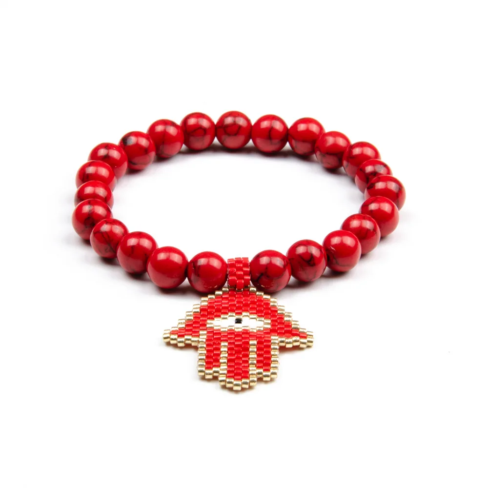 Rttooas Fashion Semi-Precious Stone Bracelet MIYUKI Lucky Hamsa Fatima Charm Bracelets Natural Stone Beaded Female Jewelry 2020
Rttooas Fashion Semi-Precious Stone Bracelet MIYUKI Lucky Hamsa Fatima Charm Bracelets Natural Stone Beaded Female Jewelry 2020