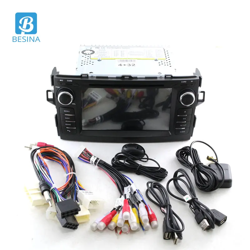Автомобильный DVD-плеер Besina Android 10 для Toyota AURIS 2008 2009 2010 2011 мультимедиа GPS-навигация