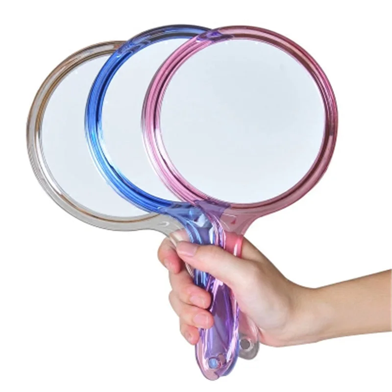 

Ручное зеркало CSHOU209, двухстороннее ручное зеркало, увеличительное зеркало 1x/3x с ручкой, прозрачное ручное зеркало круглой формы