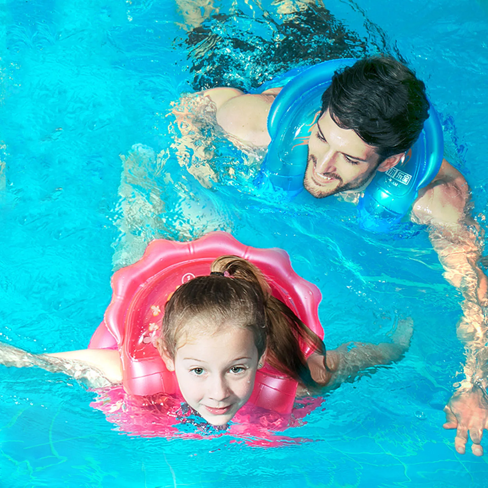 Baby Safety Swimming Ring Swimming Vest Lady Adjustable Safety Buckle Floating Swimming Ring Portable Inflatable Swimming Vest#K