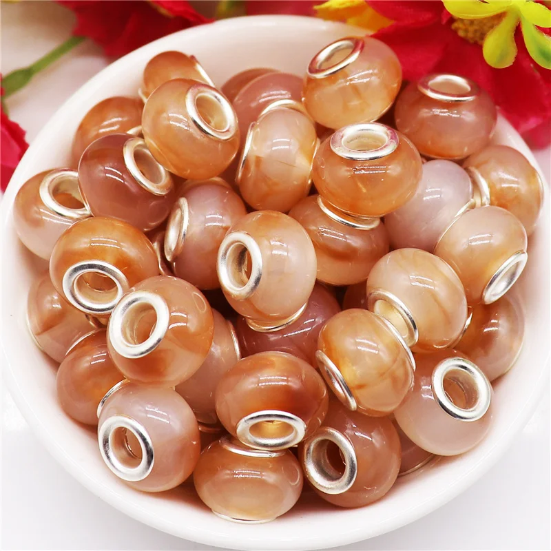 10Pcs Handmade European Beads Large Hole Spacer Beads Assorted Charms Resin Beads Supplies for Necklace Bracelets Jewelry Making 
10Pcs Handmade European Beads Large Hole Spacer Beads Assorted Charms Resin Beads Supplies for Necklace Bracelets Jewelry Making