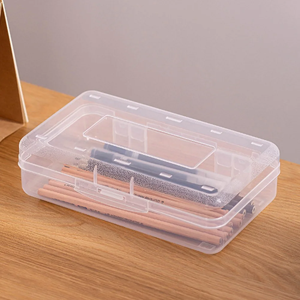 3pcs Stationery Simple Multifunctional Desktop Large Capacity With Snap-tight Lid Portable Gift For School Clear PP Pencil Box
3pcs Stationery Simple Multifunctional Desktop Large Capacity With Snap-tight Lid Portable Gift For School Clear PP Pencil Box