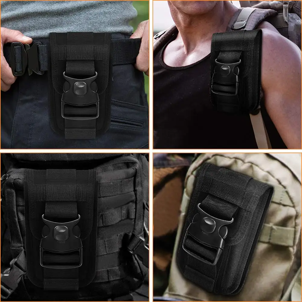 7" Tactical Phone Pouch Double-Layer EDC Waist Bags Military Phone Holster Hunting Molle Fanny Card Wallet Money Accessory
7" Tactical Phone Pouch Double-Layer EDC Waist Bags Military Phone Holster Hunting Molle Fanny Card Wallet Money Accessory