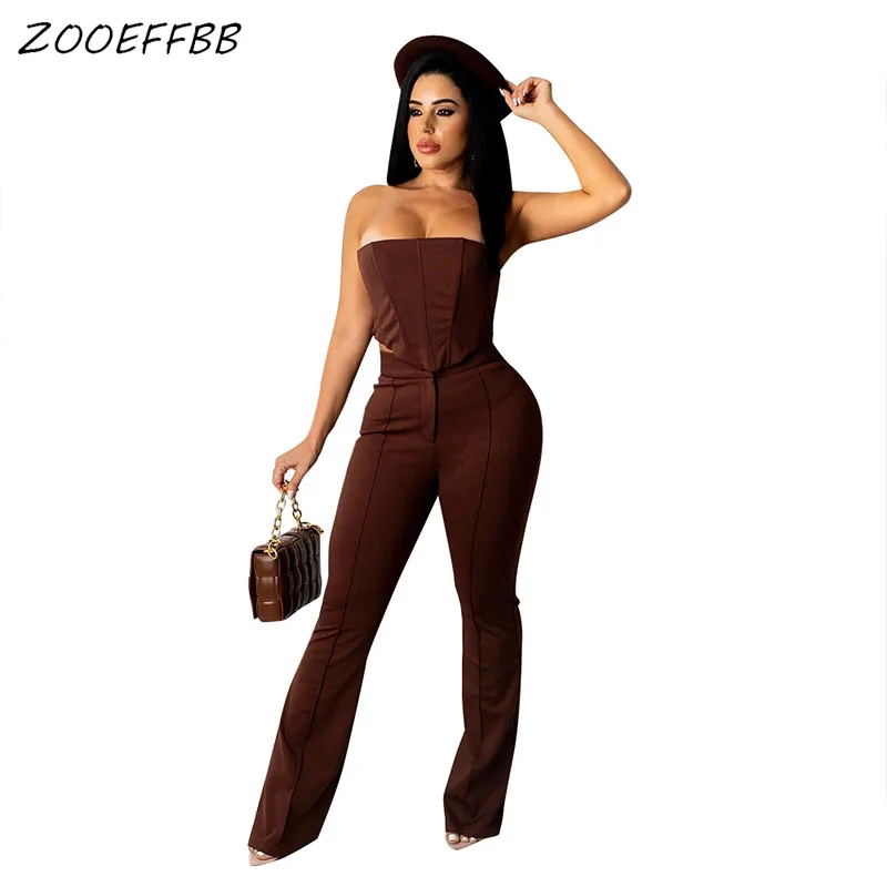 ZOOEFFBB Tracksuit Two Piece Set Strapless Crop Tube Tank Top Long Pants Sportsuit Fall Clothes for Women Street Matching Sets
ZOOEFFBB Tracksuit Two Piece Set Strapless Crop Tube Tank Top Long Pants Sportsuit Fall Clothes for Women Street Matching Sets