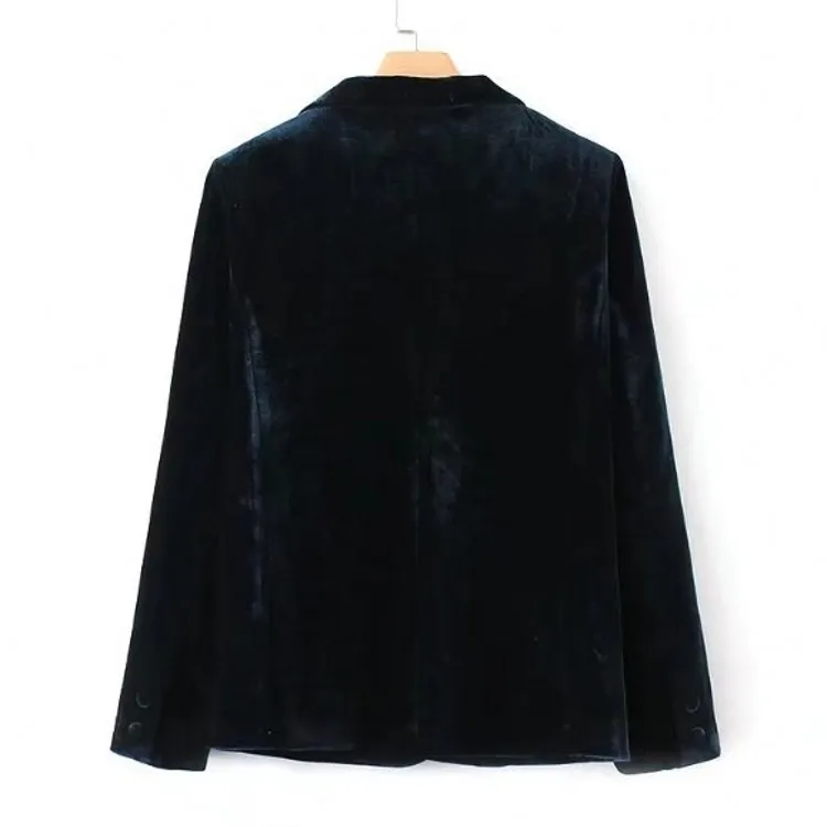 2021 Autumn Winter V-neck Sexy Nightclub Velvet WOMEN'S Dress Commuting Plus-sized Single-Button Casual Suit Woman Coat Jacket
2021 Autumn Winter V-neck Sexy Nightclub Velvet WOMEN'S Dress Commuting Plus-sized Single-Button Casual Suit Woman Coat Jacket