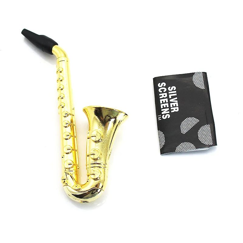 Creative Pipe Small Saxophone Shape Small mini Pipe Mesh smoking smoke accessories
Creative Pipe Small Saxophone Shape Small mini Pipe Mesh smoking smoke accessories