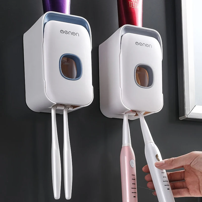 Plastic Wall Mounted Toothbrush Holder AutomaticToothpaste Dispenser Storage for Bathroom Accessories Squeezer Dropshipping
Plastic Wall Mounted Toothbrush Holder AutomaticToothpaste Dispenser Storage for Bathroom Accessories Squeezer Dropshipping