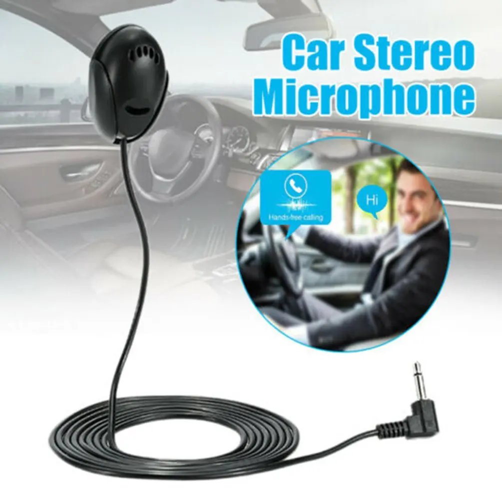 

Проводной внешний мини-микрофон 3,5 мм, автомобильный аудиомикрофон для ноутбука, DVD, радио, стереопроигрывателя, встреч, динамиков