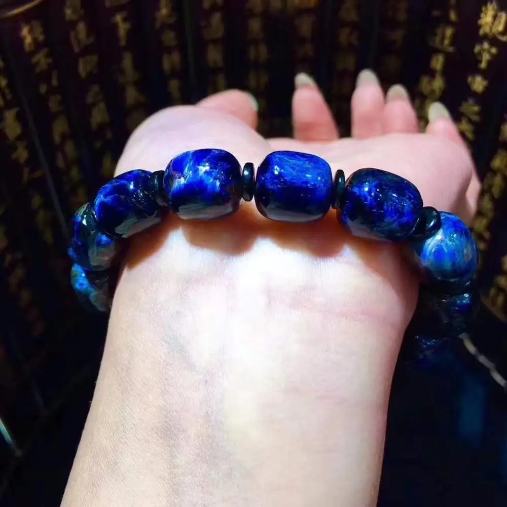 Natural Blue Pietersite Women Men Gemstone Bracelet 11.8x11.3mm Barrel Beads Chatoyant Cat Eye Namibia Certificate AAAAA
Natural Blue Pietersite Women Men Gemstone Bracelet 11.8x11.3mm Barrel Beads Chatoyant Cat Eye Namibia Certificate AAAAA