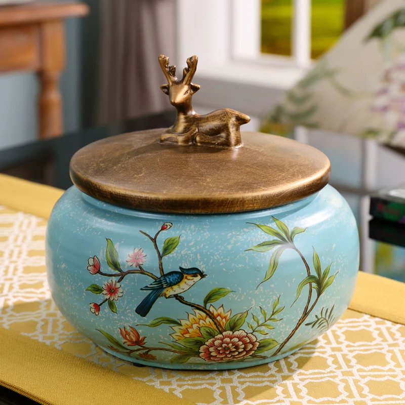 Chinese Creative Ceramics Storage Tea Pot Jar Spice Bottle Home Desktop Candy Jars Storage Box Organizer Modern Home Decor
Chinese Creative Ceramics Storage Tea Pot Jar Spice Bottle Home Desktop Candy Jars Storage Box Organizer Modern Home Decor