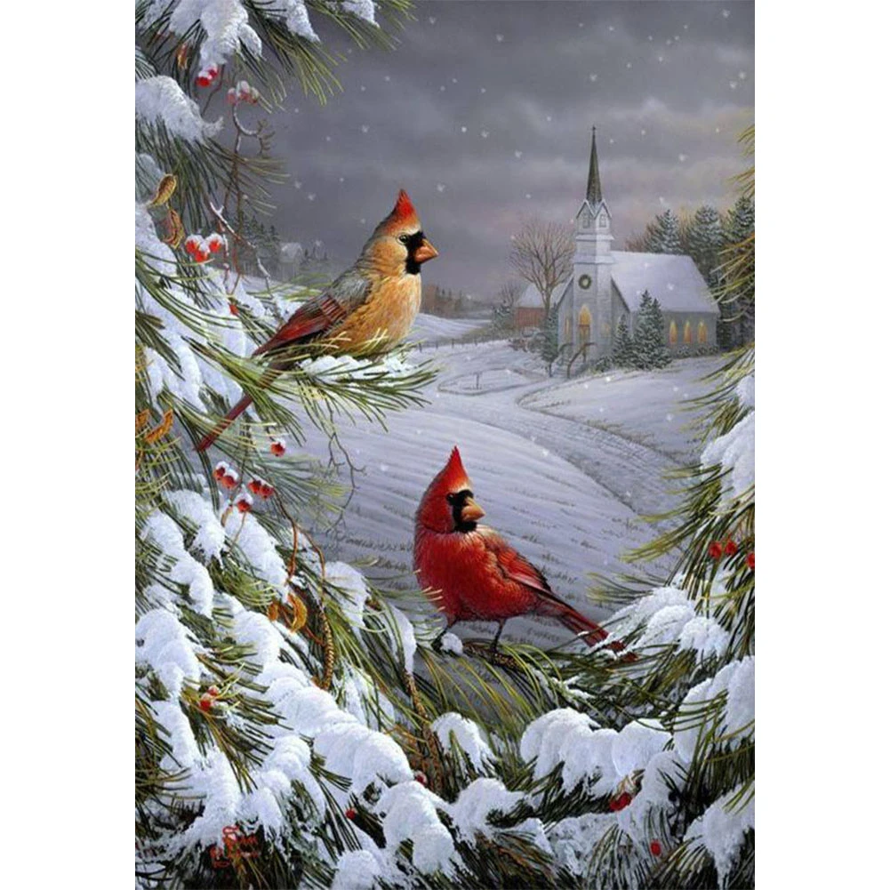 5D Diy Diamond Painting Winter Outdoor Birds Town Rhinestone Square/round Diamond Embroidery Mosaic Bead Home Decoration Gift
5D Diy Diamond Painting Winter Outdoor Birds Town Rhinestone Square/round Diamond Embroidery Mosaic Bead Home Decoration Gift