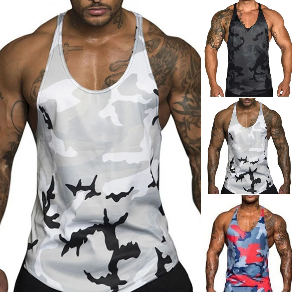 Men's Camouflage Slim Fit Breathable Sleeveless Sport Vest Pullover Tank Tops Gym Tank Top Men Fitness Bodybuilding Clothing
Men's Camouflage Slim Fit Breathable Sleeveless Sport Vest Pullover Tank Tops Gym Tank Top Men Fitness Bodybuilding Clothing