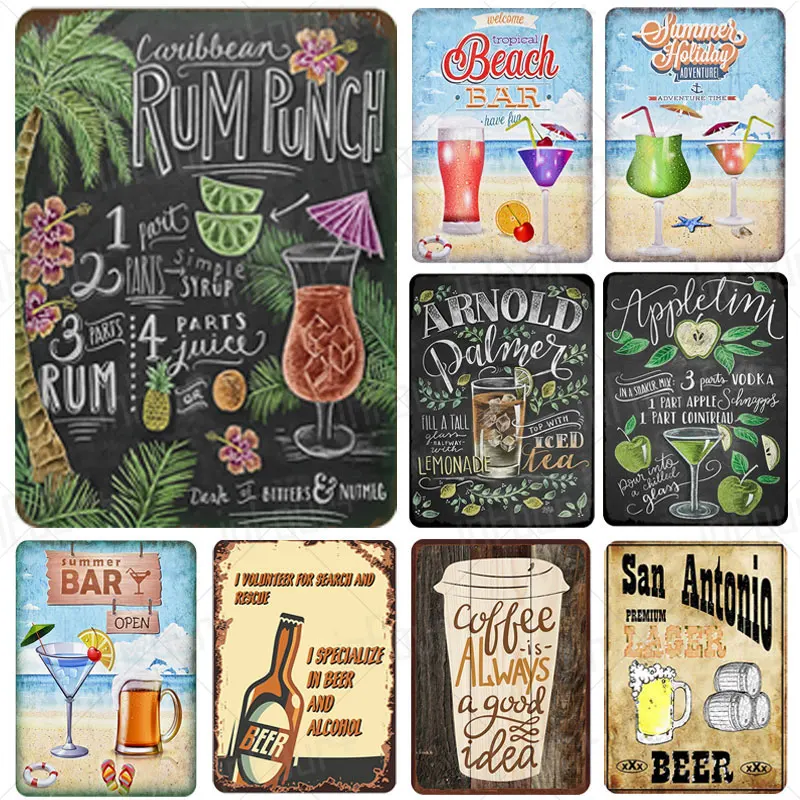 Cocktail Metal Sign Plaque Metal Vintage Pub Tin Sign Wall Decor for Bar Pub Club Man Cave Tin Plates Vintage Metal Signs
Cocktail Metal Sign Plaque Metal Vintage Pub Tin Sign Wall Decor for Bar Pub Club Man Cave Tin Plates Vintage Metal Signs