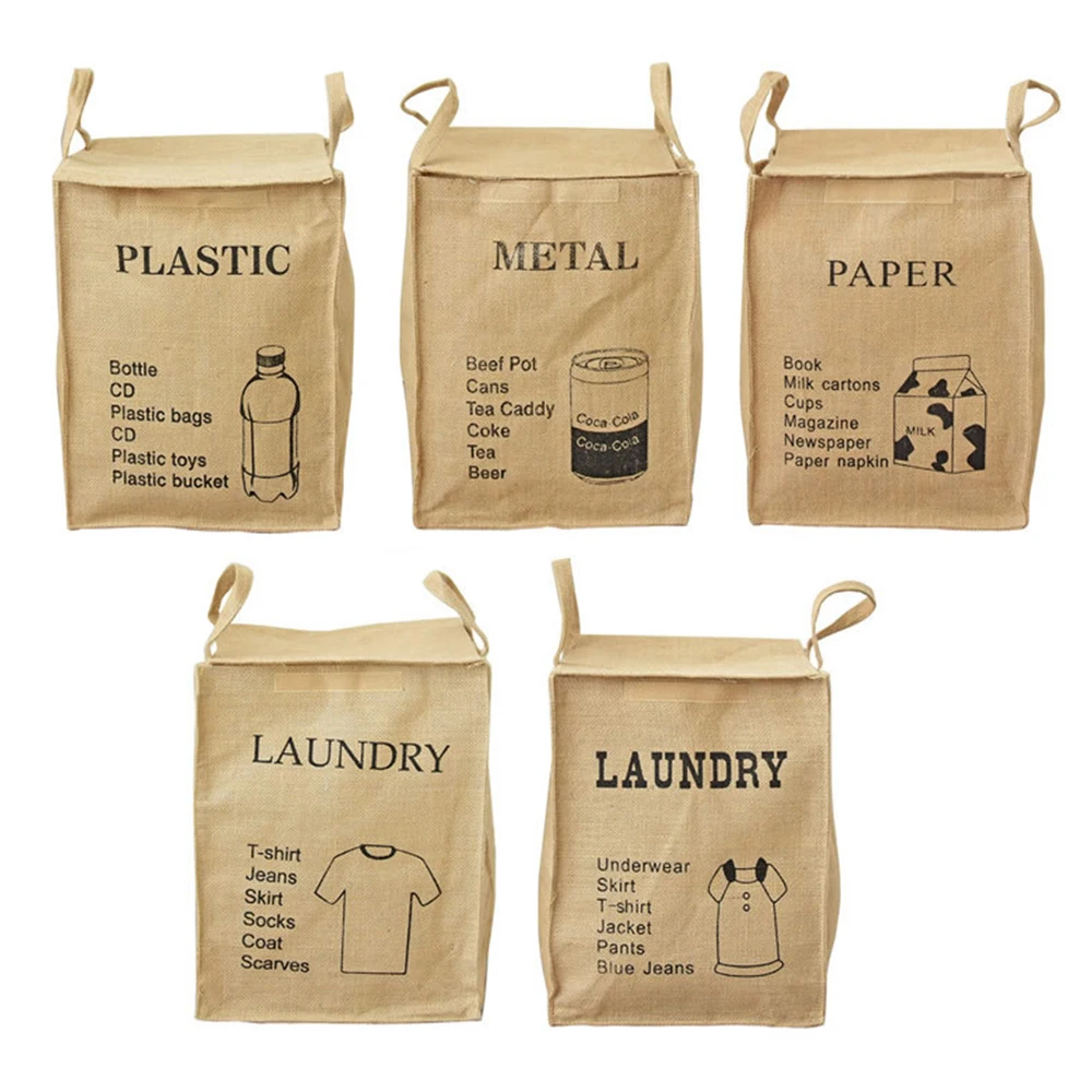 Canvas Jute Storage Bag Laundry Classification Storage Basket Clothes Quilt Sorting Bag Sundries Organizer with Velcro
Canvas Jute Storage Bag Laundry Classification Storage Basket Clothes Quilt Sorting Bag Sundries Organizer with Velcro