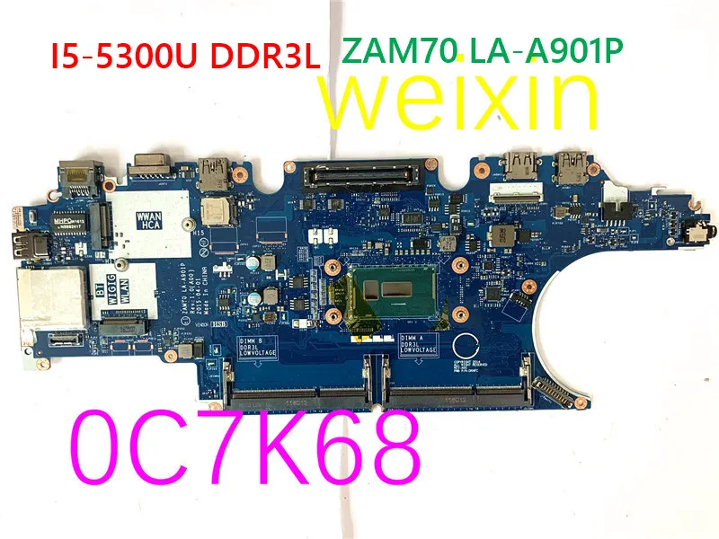 High Quality for Dell Latitude E5450 Laptop Motherboard CN-0C7K68 0C7K68 C7K68 Board ZAM70 LA-A901P SR23X I5-5300U DDR3L
High Quality for Dell Latitude E5450 Laptop Motherboard CN-0C7K68 0C7K68 C7K68 Board ZAM70 LA-A901P SR23X I5-5300U DDR3L