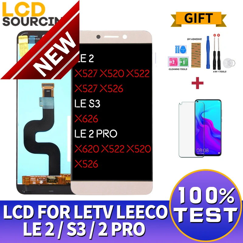 Сенсорный экран 5 дюйма для LeTV LeEco LE 2 LCD x527 дигитайзер в сборе Le S3 X626 / pro X520 X620