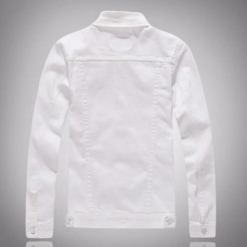 Spring And Autumn Fashion Denim Jackets Slim Fit White Solid Mens Jeans Jacket Men Brand Clothing Asian Size M-3XL
Spring And Autumn Fashion Denim Jackets Slim Fit White Solid Mens Jeans Jacket Men Brand Clothing Asian Size M-3XL