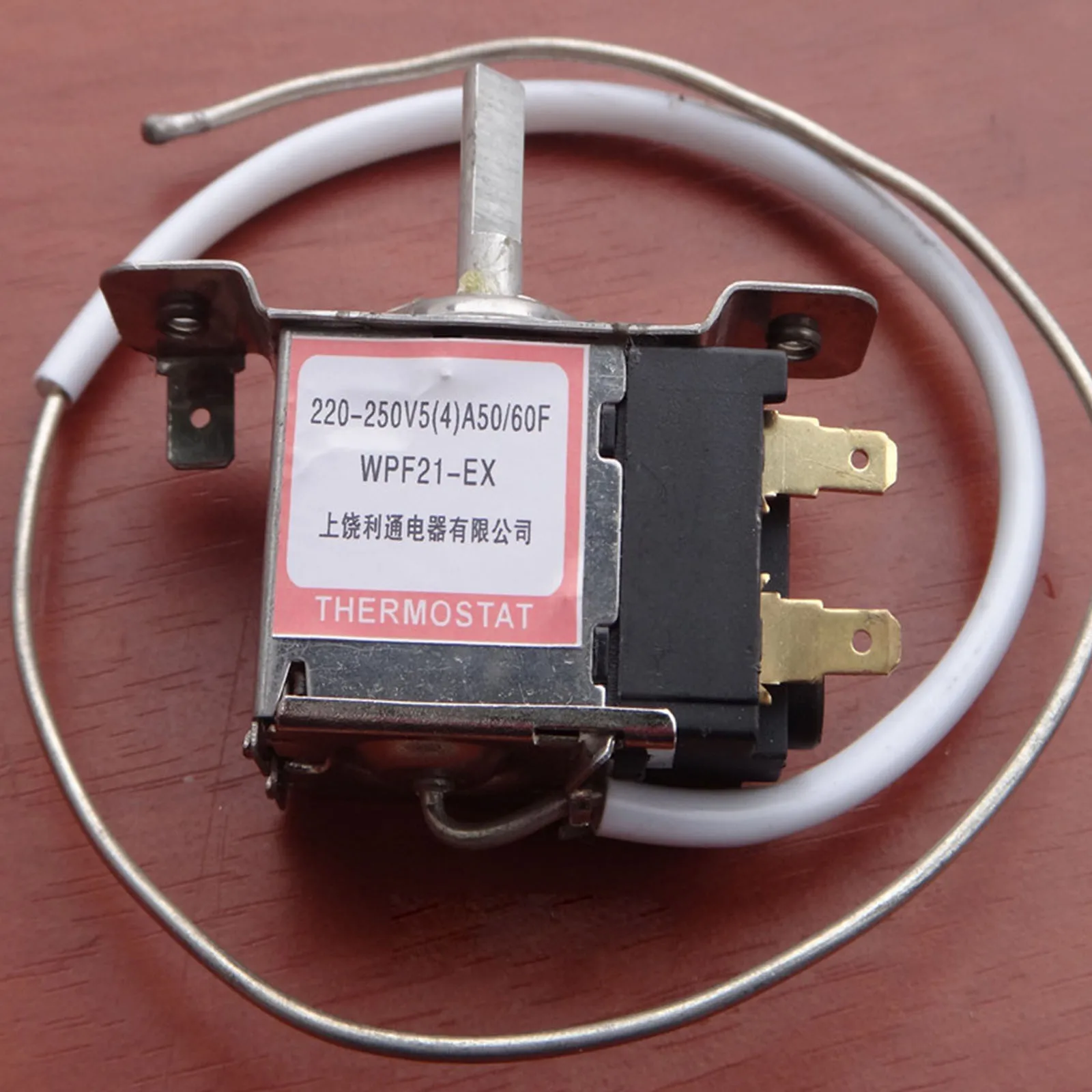 Refrigerator Thermostat WPF21L-50-EX 2 Pins Probe 50cm Temperature Controller Refrigerator Accessories
Refrigerator Thermostat WPF21L-50-EX 2 Pins Probe 50cm Temperature Controller Refrigerator Accessories
