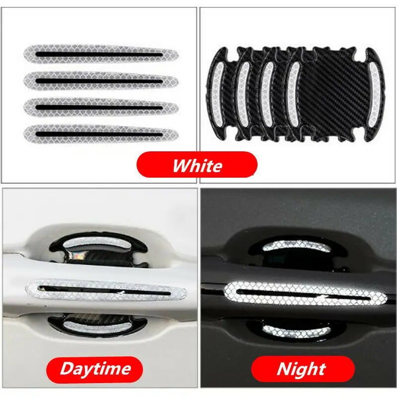 8pcs Car Door Handle Bowl Protective Film Reflective Sticker Strips PVC Outer Car Door Handle Reflective Warning Stickers
8pcs Car Door Handle Bowl Protective Film Reflective Sticker Strips PVC Outer Car Door Handle Reflective Warning Stickers