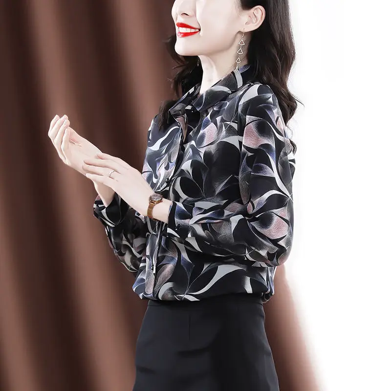 Blouse Women Shirt Female 2021 Black Printed Long-Sleeved Top Blusas Mujer De Moda
Blouse Women Shirt Female 2021 Black Printed Long-Sleeved Top Blusas Mujer De Moda
