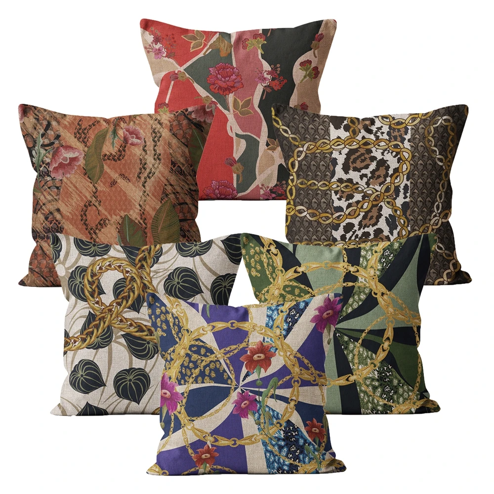 Modern Cushion Cover Popular Home Decor 40*40 45x45 Decorative Chain Cool Pillow Case for Sofa Pillowcase Decoration
Modern Cushion Cover Popular Home Decor 40*40 45x45 Decorative Chain Cool Pillow Case for Sofa Pillowcase Decoration