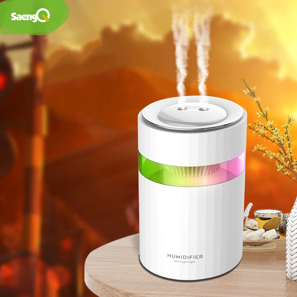 saengQ Electric Humidifier Diffuser Essential Aroma Oil Air Humidifier USB Household Office Mist Maker LED Light 900ml
saengQ Electric Humidifier Diffuser Essential Aroma Oil Air Humidifier USB Household Office Mist Maker LED Light 900ml