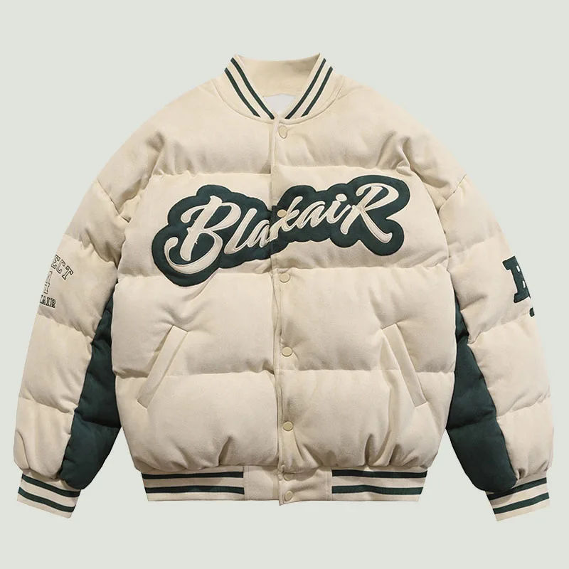 Streetwear Vintage Cotton Padded Baseball Parkas Men Harajuku Letter Embroidery Patchwork Casual Warm Looose Zipper Coats Unisex
Streetwear Vintage Cotton Padded Baseball Parkas Men Harajuku Letter Embroidery Patchwork Casual Warm Looose Zipper Coats Unisex