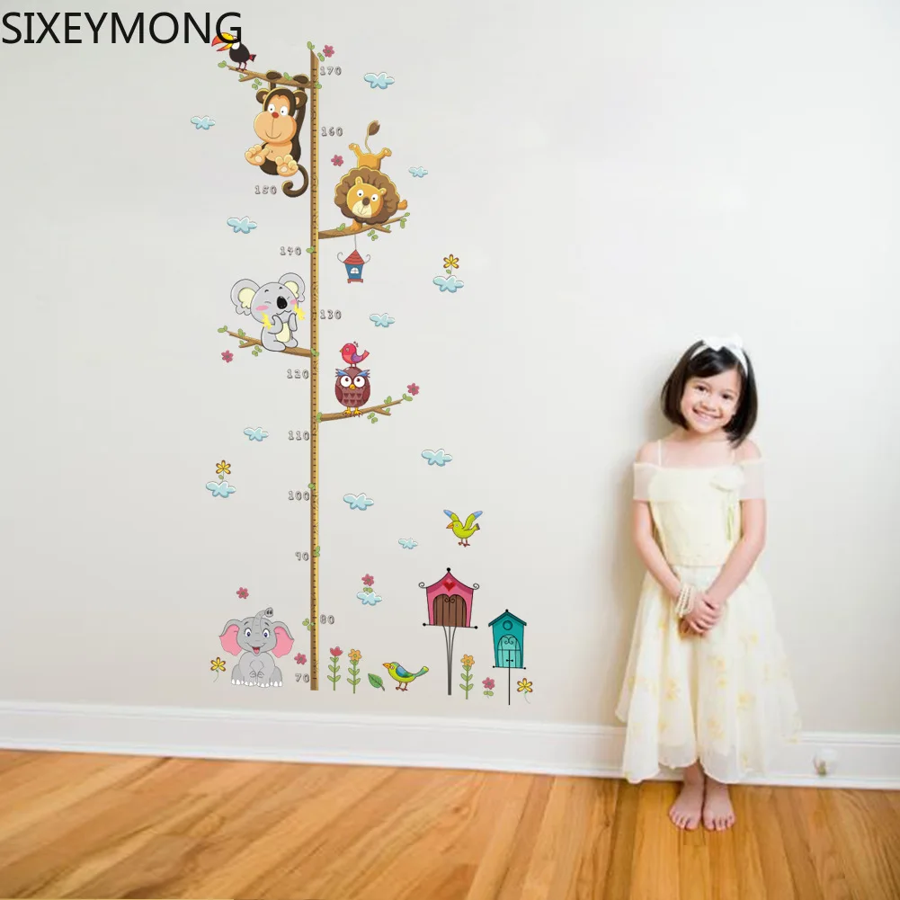 New Cartoon Elephant Lion Zoo Height Stickers Children's Room Wall Decoration Wall Stickers Bedroom Decor
New Cartoon Elephant Lion Zoo Height Stickers Children's Room Wall Decoration Wall Stickers Bedroom Decor