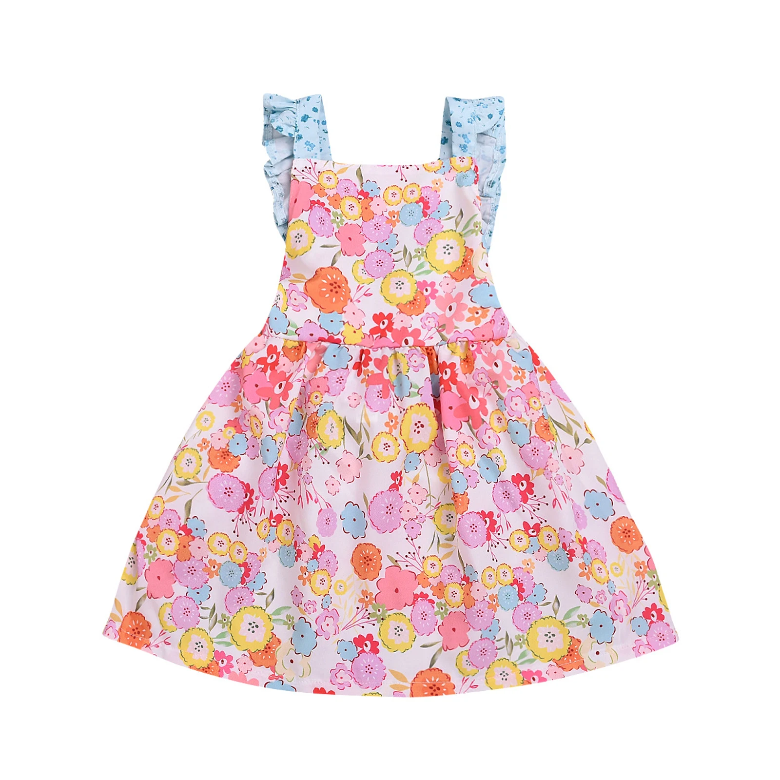 Infant Summer Princess Dress, Baby Girls Tie Up Flower Print Fly Sleeve Square Collar One-piece
Infant Summer Princess Dress, Baby Girls Tie Up Flower Print Fly Sleeve Square Collar One-piece