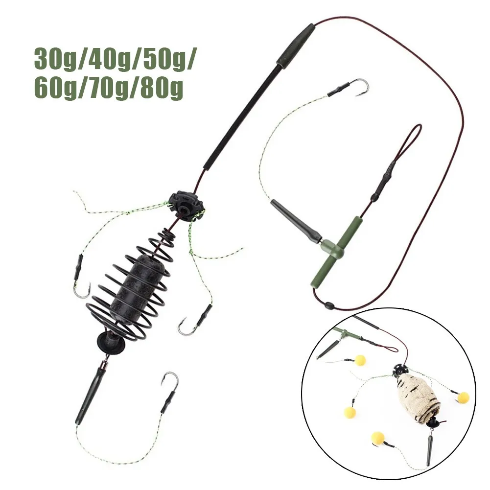 30/40/50/60/70/80g Carp Fishing Bait Cage Line Group Feeder Sinker String Hook Fishing Bait Basket Fishing Tackle Accessories
30/40/50/60/70/80g Carp Fishing Bait Cage Line Group Feeder Sinker String Hook Fishing Bait Basket Fishing Tackle Accessories