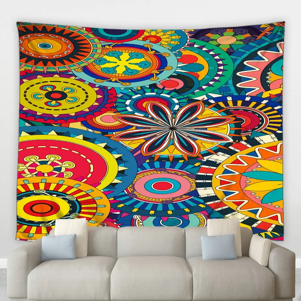 Bohemian Aesthetics Big Tapestry Mandala Flower Exotic Colorful Art Background Wall Hanging Cloth Living Room Bedroom Home Decor
Bohemian Aesthetics Big Tapestry Mandala Flower Exotic Colorful Art Background Wall Hanging Cloth Living Room Bedroom Home Decor