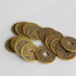 10 шт./лот 23 мм набор из древних монет фэн-шуй с английскими знаками удачи и